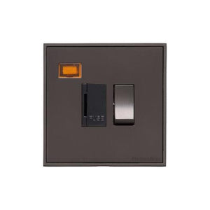 Executive Range Matt Bronze Switches & Sockets, EX9 - Switched Spur with Neon (13 Amp) by Heritage Brass By M-Marcus