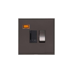 Executive Range Matt Bronze Switches & Sockets, EX9 - Switched Spur with Neon (13 Amp) by Heritage Brass By M-Marcus