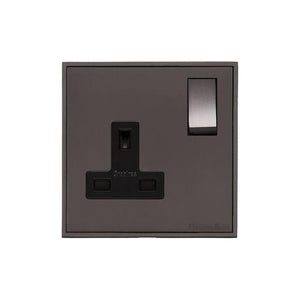 Executive Range Matt Bronze Switches & Sockets, EX9 - Single Socket (13 Amp) by Heritage Brass By M-Marcus