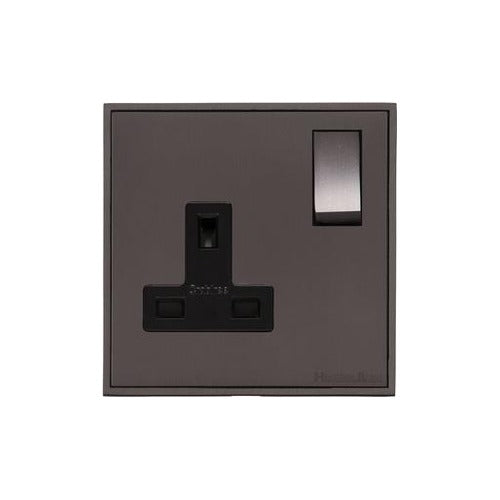 Executive Range Matt Bronze Switches & Sockets, EX9 - Single Socket (13 Amp) by Heritage Brass By M-Marcus