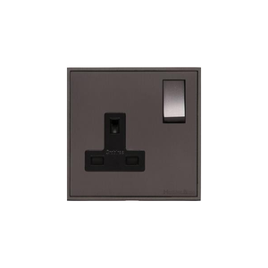 Executive Range Matt Bronze Switches & Sockets, EX9 - Single Socket (13 Amp) by Heritage Brass By M-Marcus