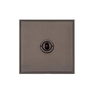 Executive Range Matt Bronze Switches & Sockets, EX9 - 1 Gang Toggle Switch by Heritage Brass By M-Marcus