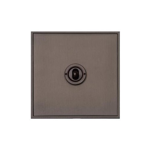 Executive Range Matt Bronze Switches & Sockets, EX9 - 1 Gang Toggle Switch by Heritage Brass By M-Marcus