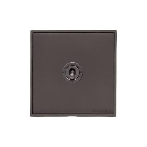 Executive Range Matt Bronze Switches & Sockets, EX9 - 1 Gang Intermediate Toggle Switch by Heritage Brass By M-Marcus