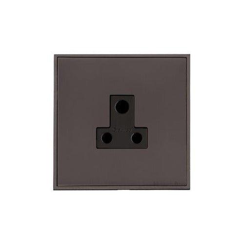 Executive Range Matt Bronze Switches & Sockets, EX9 - 5 Amp 3 Round Pin Socket by Heritage Brass By M-Marcus