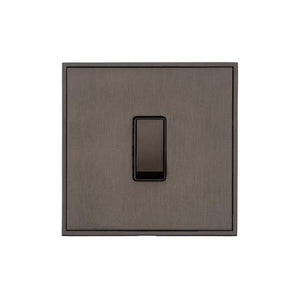 Executive Range Matt Bronze Switches & Sockets, EX9 - 1 Gang Rocker Switch by Heritage Brass By M-Marcus