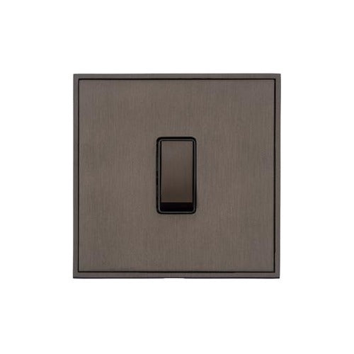 Executive Range Matt Bronze Switches & Sockets, EX9 - 1 Gang Rocker Switch by Heritage Brass By M-Marcus