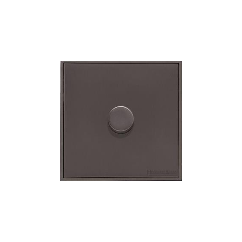 Executive Range Matt Bronze Switches & Sockets, EX9 - 1 Gang Dimmer 250 watts (Compatible with halogen/ incandescent bulbs) by Heritage Brass By M-Marcus