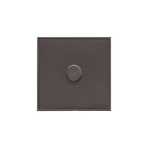 Executive Range Matt Bronze Switches & Sockets, EX9 - 1 Gang TED Dimmer (Compatible with LED Lamps) by Heritage Brass By M-Marcus