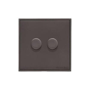 Executive Range Matt Bronze Switches & Sockets, EX9 - 2G Multi Location Primary Dimmer by Heritage Brass By M-Marcus