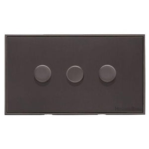 Executive Range Matt Bronze Switches & Sockets, EX9 - 3G Multi Location Secondary Dimmer by Heritage Brass By M-Marcus