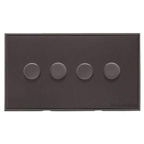 Executive Range Matt Bronze Switches & Sockets, EX9 - 4G Multi Location Primary Dimmer by Heritage Brass By M-Marcus