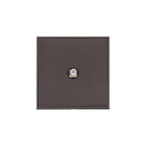 Executive Range Matt Bronze Switches & Sockets, EX9 - 1 Gang Satellite Socket by Heritage Brass By M-Marcus