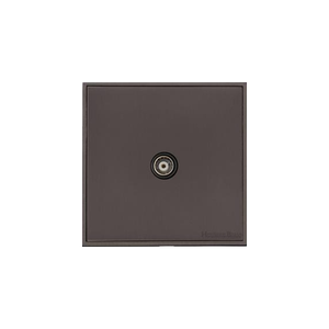Executive Range Matt Bronze Switches & Sockets, EX9 - 1 Gang Non-Isolated TV Coaxial Socket by Heritage Brass By M-Marcus