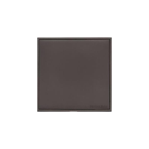Executive Range Matt Bronze Switches & Sockets, EX9 - Single Blank Plate by Heritage Brass By M-Marcus
