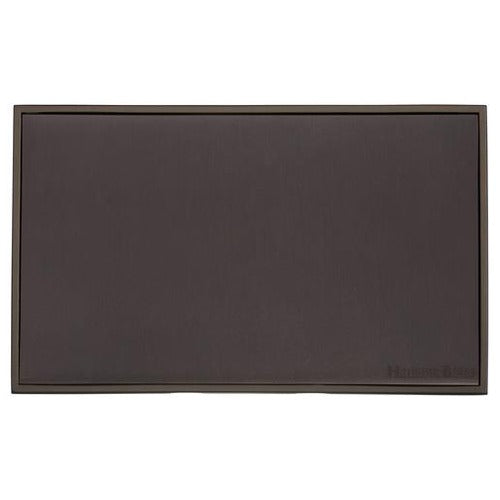 Executive Range Matt Bronze Switches & Sockets, EX9 - Double Blank Plate by Heritage Brass By M-Marcus