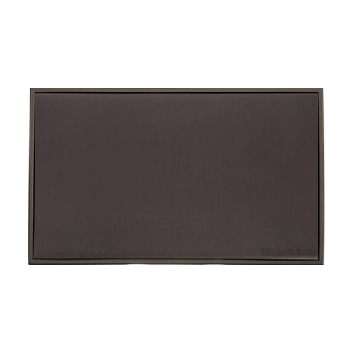 Executive Range Matt Bronze Switches & Sockets, EX9 - Double Blank Plate by Heritage Brass By M-Marcus
