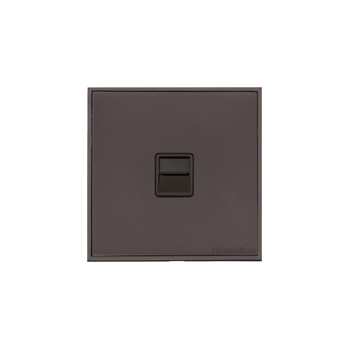 Executive Range Matt Bronze Switches & Sockets, EX9 - 1 Gang Master Line Socket by Heritage Brass By M-Marcus