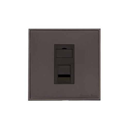 Executive Range Matt Bronze Switches & Sockets, EX9 - 1 Gang CAT6 by Heritage Brass By M-Marcus