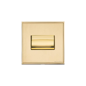 Executive Range Satin Brass with Polished Brass Switches & Sockets, EX14 - 6A Triple Pole Fan Isolator Switch by Heritage Brass By M-Marcus