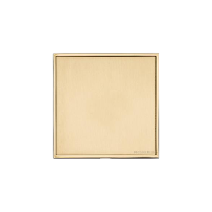 Executive Range Satin Brass with Polished Brass Switches & Sockets, EX14 - Single Blank Plate by Heritage Brass By M-Marcus