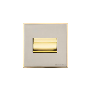 Executive Range Satin Nickel with Polished Brass Switches & Sockets, EX15 - 6A Triple Pole Fan Isolator Switch by Heritage Brass By M-Marcus