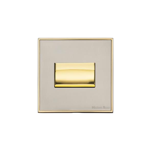 Executive Range Satin Nickel with Polished Brass Switches & Sockets, EX15 - 6A Triple Pole Fan Isolator Switch by Heritage Brass By M-Marcus
