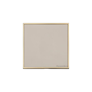 Executive Range Satin Nickel with Polished Brass Switches & Sockets, EX15 - Single Blank Plate by Heritage Brass By M-Marcus
