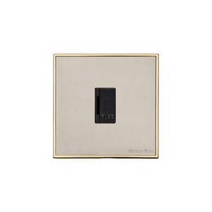 Executive Range Satin Nickel with Polished Brass Switches & Sockets, EX15 - Unswitched Spur (13 Amp) by Heritage Brass By M-Marcus