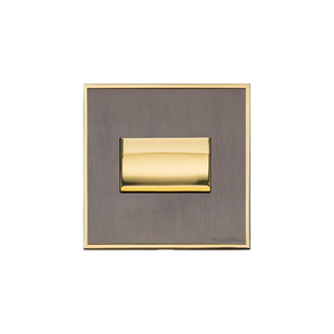 Executive Range Satin Black Nickel with Polished Brass Switches & Sockets, EX16 - 6A Triple Pole Fan Isolator Switch by Heritage Brass By M-Marcus