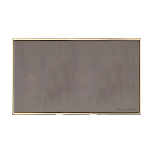 Executive Range Satin Black Nickel with Polished Brass Switches & Sockets, EX16 - Double Blank Plate by Heritage Brass By M-Marcus
