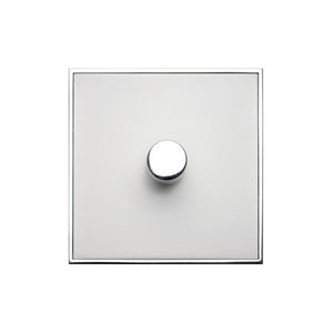 Executive Range Matt White with Polished Chrome Switches & Sockets, EX20 - 1G Multi Location Primary Dimmer by Heritage Brass By M-Marcus