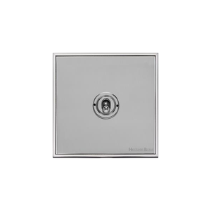 Executive Range Polished Chrome Switches & Sockets, EX22 - 1 Gang Toggle Switch by Heritage Brass By M-Marcus