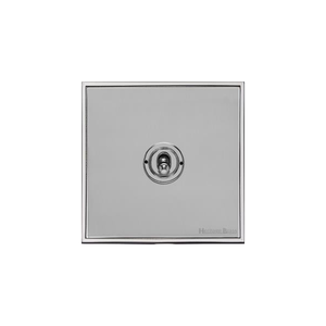 Executive Range Polished Chrome Switches & Sockets, EX22 - 1 Gang Intermediate Toggle Switch by Heritage Brass By M-Marcus