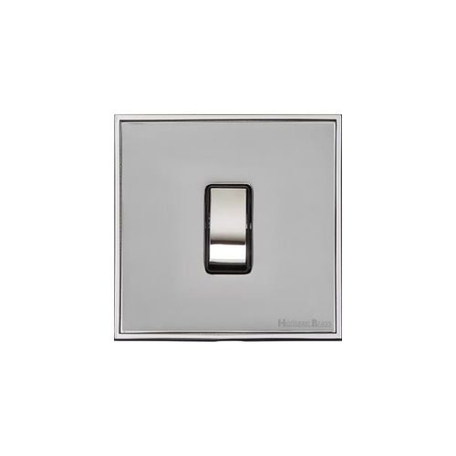 Executive Range Polished Chrome Switches & Sockets, EX22 - 1 Gang Intermediate Rocker Switch by Heritage Brass By M-Marcus