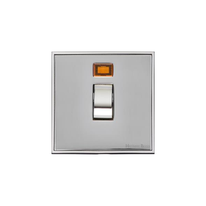Executive Range Polished Chrome Switches & Sockets, EX22 - 20A Double Pole Switch with Neon by Heritage Brass By M-Marcus