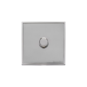 Executive Range Polished Chrome Switches & Sockets, EX22 - 1 Gang TED Dimmer (Compatible with LED Lamps) by Heritage Brass By M-Marcus