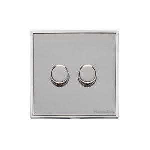Executive Range Polished Chrome Switches & Sockets, EX22 - 2G Multi Location Primary Dimmer by Heritage Brass By M-Marcus
