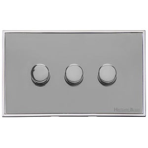 Executive Range Polished Chrome Switches & Sockets, EX22 - 3G Multi Location Primary Dimmer by Heritage Brass By M-Marcus