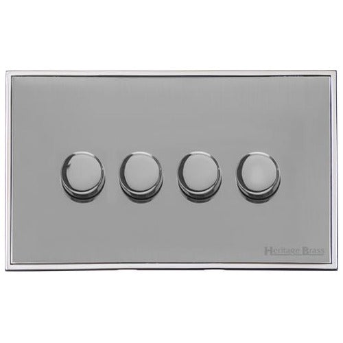 Executive Range Polished Chrome Switches & Sockets, EX22 - 4G Multi Location Primary Dimmer by Heritage Brass By M-Marcus