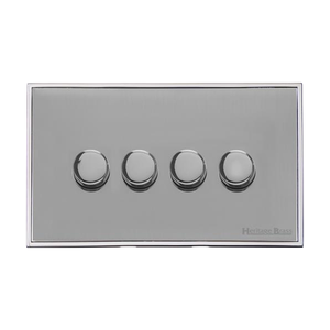 Executive Range Polished Chrome Switches & Sockets, EX22 - 4G Multi Location Secondary Dimmer by Heritage Brass By M-Marcus