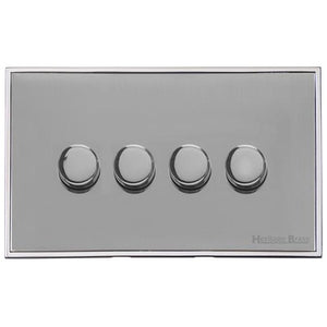 Executive Range Polished Chrome Switches & Sockets, EX22 - 4G Multi Location Secondary Dimmer by Heritage Brass By M-Marcus