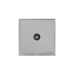 Executive Range Polished Chrome Switches & Sockets, EX22 - 1 Gang Isolated TV Coaxial Socket by Heritage Brass By M-Marcus