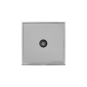Executive Range Polished Chrome Switches & Sockets, EX22 - 1 Gang Non-Isolated TV Coaxial Socket by Heritage Brass By M-Marcus