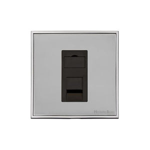 Executive Range Polished Chrome Switches & Sockets, EX22 - 1 Gang CAT6 by Heritage Brass By M-Marcus