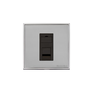 Executive Range Polished Chrome Switches & Sockets, EX22 - 1 Gang CAT6 by Heritage Brass By M-Marcus
