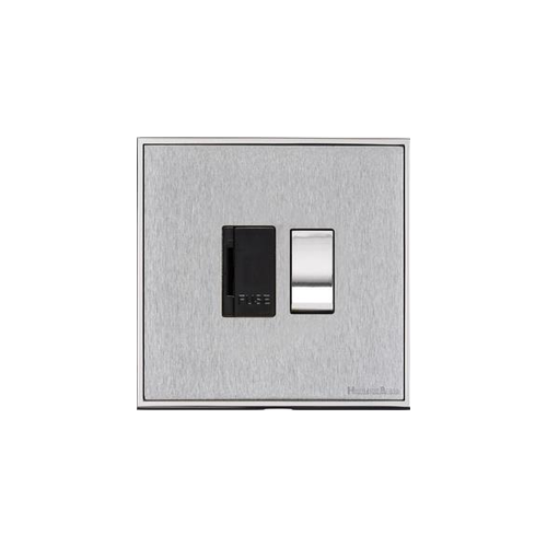 Executive Range Satin Chrome with Polished Chrome Switches & Sockets, EX23 - Switched Spur (13 Amp) by Heritage Brass By M-Marcus