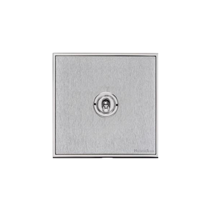 Executive Range Satin Chrome with Polished Chrome Switches & Sockets, EX23 - 1 Gang Toggle Switch by Heritage Brass By M-Marcus