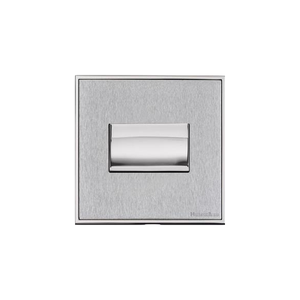 Executive Range Satin Chrome with Polished Chrome Switches & Sockets, EX23 - 6A Triple Pole Fan Isolator Switch by Heritage Brass By M-Marcus