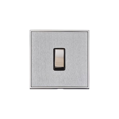 Executive Range Satin Chrome with Polished Chrome Switches & Sockets, EX23 - 1 Gang Rocker Switch by Heritage Brass By M-Marcus